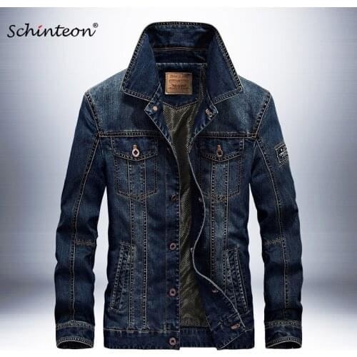 2018 Men Brand Denim Jacket Spring Autumn Outwear Cowboy Coat Loose Casual Clothing 3XL 4XL