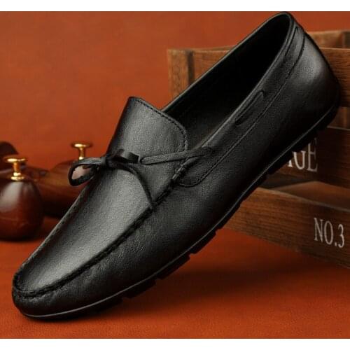 Men Loafers Shoes Driving Fashion Boat Shoes Lightweight Footwear Man Brand Leather Moccasins Comfy Mens Casual Italian Shoes