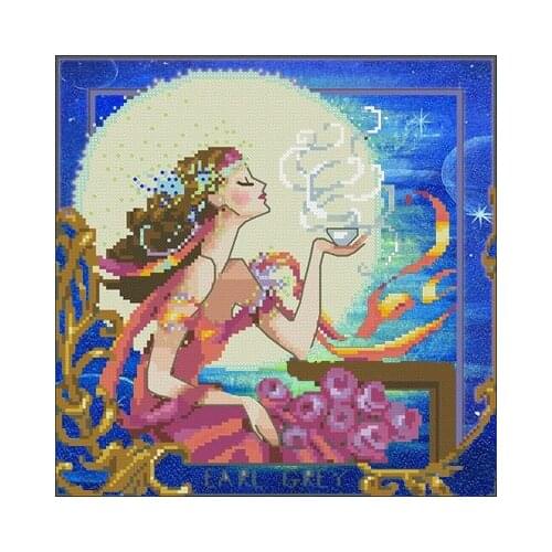 25-MD-119 Embroidery Kits Needlework High Quality Beads Partial Crystal Beaded Cross Stitch Hobby & Crafts Beadwork