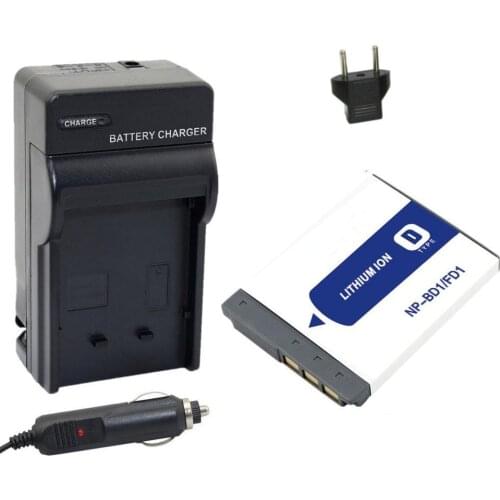 NP-FD1 NP-BD1 BD1 FD1 Battery+Charger for Sony Cybershot DSC-T2 G3 T70 DSC-T75 DSC-T77 DSC-T200 T300 T500 T700 T90 T900 TX1
