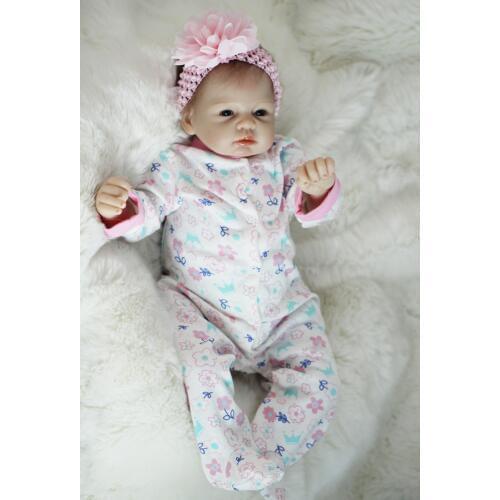 Otarddolls Bebes Reborn Dolls 22"55cm soft Vinyl Silicone reborn baby doll Cute Girl Toys boneca For Children Birthday Gift