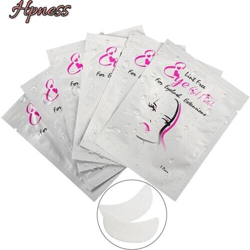 20/50/100/200/500 Pairs Free Shipping Eyelashes Pad Gel Patch Grafting Under Eye Patches Makeup Tools Lint Free Stickers