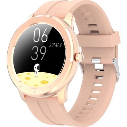Gold IP68 Smartwatch Women Men Passometer Smart Watches Message Reminder Blood Pressure Watch Waterproof Sports Smart Watch 2020