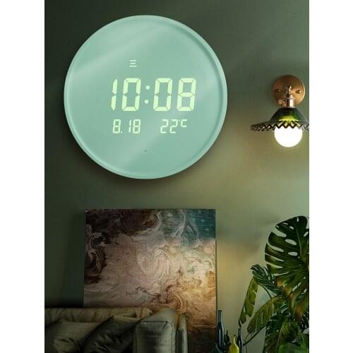 LED 3D Wall Clock Luminous Silent Electronic Clocks Wall Home Decor Luxury Wall Watches Nordic Creative Living Room Decoration