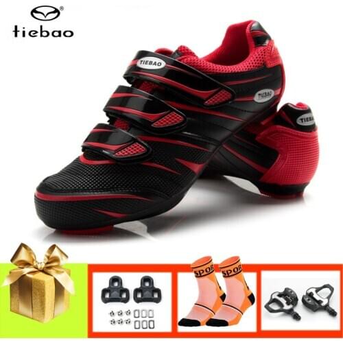 TIEBAO men cycling shoes sapatilha ciclismo pro road bicycle riding sneakers SPD-SL pedals women outdoor sport cycling shoes