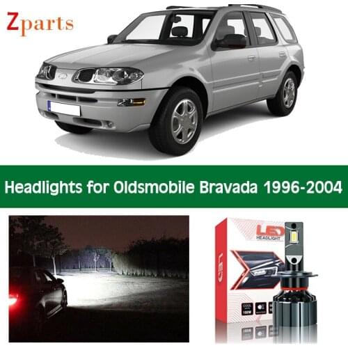 Zparts 10000LM Car Bulbs For 1996 - 2004 Oldsmobile Bravada LED Headlight Headlamp Low High Beam Canbus Auto Light Accessories