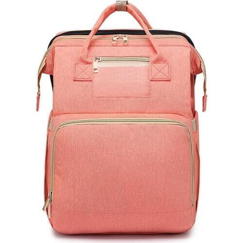 2020 Multifunctional Large Capacity Diaper Bag Backpack Foldable Travel Bag for Dad Mom Can Turn into Small Bed