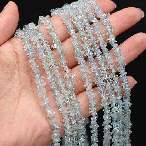 3-6mm Natural Transparent Apatite Quartzs Freeform Chip Stone Beads for Girls Gift DIY Necklace Bracelet Jewelry Making 40cm