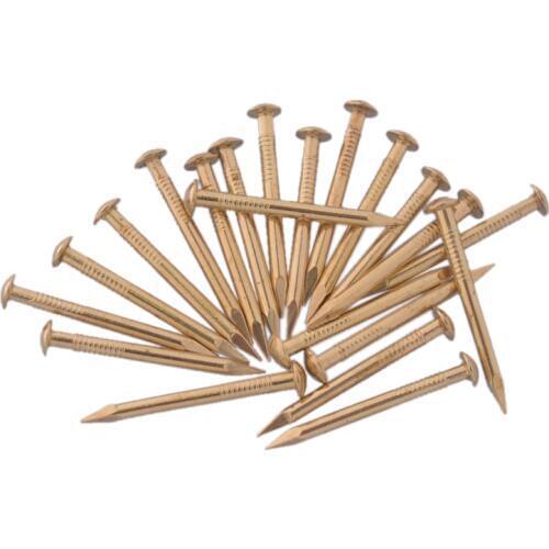 30pcs 35X2.8MM Chinese Archaize Round Head Gold Antique Pure Copper Bronze Wooden Nails for Furniture DIY Decorative Boxes