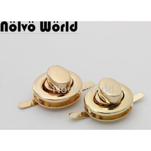 5-30sets 6 colors 26*22mm chrome color oval shape twist lock for chains purse metal turn locks bag accessories