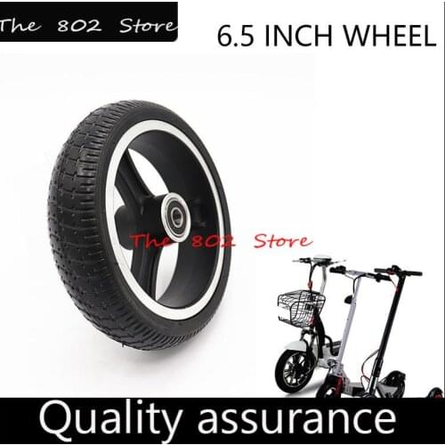 5 inch Solid wheels 5'' tubeless wheel tyre with plastic hub for electric carbon fiber scooters strollers trolley wheelchair
