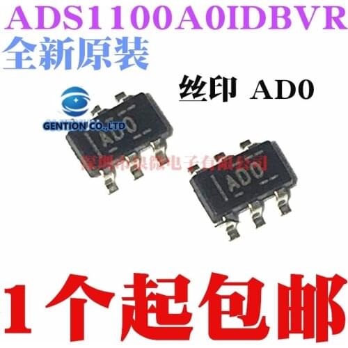 5PCS ADS1100A0IDBVR AD0 silk-screen SOT23-6 converter chip in stock 100% new and original