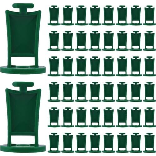 50PCS Plastic Flower Clip Durable Exquisite Hook Buckle I-shaped Fixing Clip Greenhouse Accessories