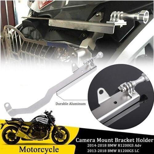 Aluminum Bracket Holder Cam Camera Mount for BMW R1200GS Adv Motorrad Gopro 4 5