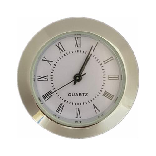 1 Piece 50MM Round Miniature Quartz Clock Insert for Built - in Clock Fit Up DIY Desk Clock