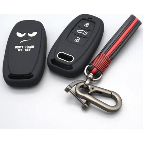 For Audi A1 A3 A4 A5 A6 A7 A8 Quattro Q3 Q5 Q7 2009 2010 2011 2012 2013 2014 2015 Silicone car key Case Cover Protect shell