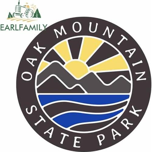 EARLFAMILY 13cm x 12.8cm for Oak Mountain State Park Decal Suitcase Snowboard Wall Car Stickers Silhouette Wall JDM Assessoires