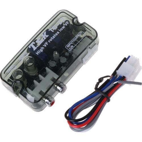 TD-22 RCA Stereo High to Low Adjustable Frequency Line Speaker Level Converter 12V Auto Car Audio Converter Adapter
