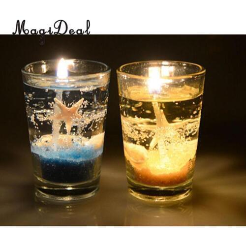MagiDeal 200g Jelly Wax Handmade Candles DIY Material Clear Candle Birthdays Parties Votive Holiday Candles Making Supplies