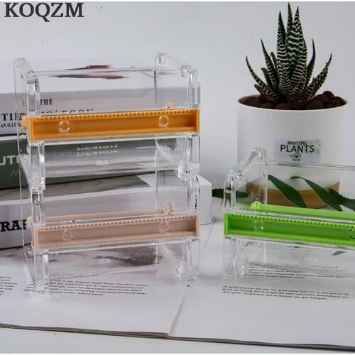 Creative Washi Tape Cutter Set Tape Tool Transparent Tape Holder Tape Dispenser School Supplies Office Stationery