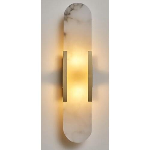 Sanmusion marble wall lamp indoor room wall decoration led lighting hotel loft homestay mall decor modern natural stone lamps