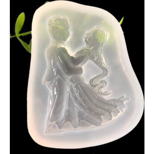 The Bride and the Bridegroom Dance Epoxy Mold DYI Mobile Phone Shell Material Decorative 16455