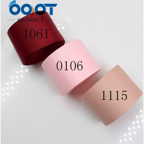 OOOT BAORJCT 1711095 38mm Solid Color Ribbons Thermal transfer Printed grosgrain Wedding Accessories DIY handmade material