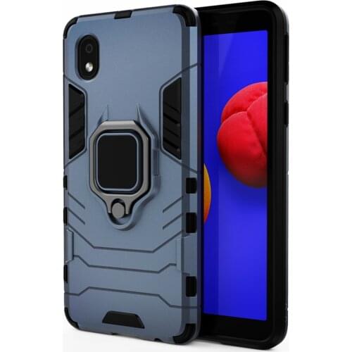 Shockproof Armor Case For Samsung Galaxy A01 core Case A02S Case Ring Stand Cover For Samsung A01 core A02S SM-A013 Bumper Coque