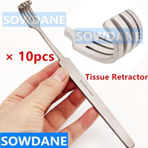 10pcs Dental Implant Tissue Retractor Dental Surgical Retractor Mouth Opener Dentist Surgery Implant Instrument Tool