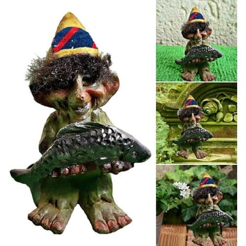 Goblin Statue Halloween Resin Crafts Creative Outdoor Landscape Ornament for Home Garden Courtyard Decoration A1