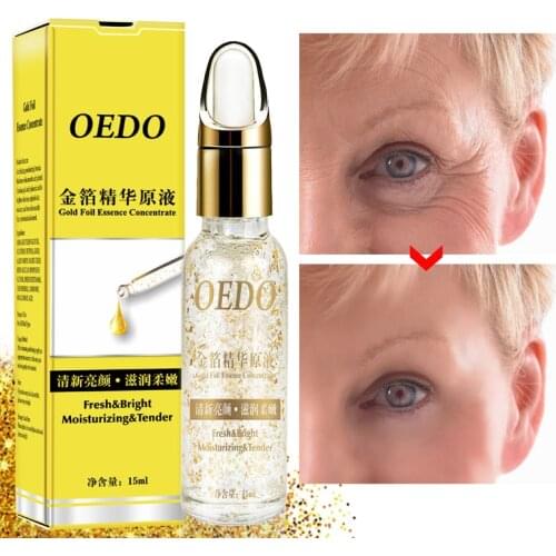 Face Gold Foil Hyaluronic Acid Serum Anti-Aging Wrinkle Lift Firming Whitening Moisturizing Acne Treatment Skin Care