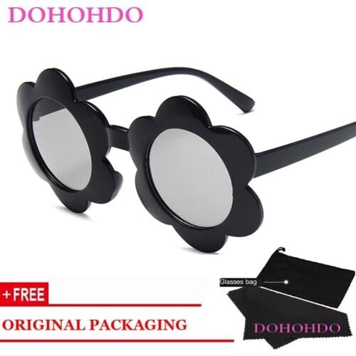 Vintage Kids Sunglasses Child Sun Glasses Round Flower Gafas Baby Children UV400 Sport Sunglasses Girls Boys Lunettes De Soleil