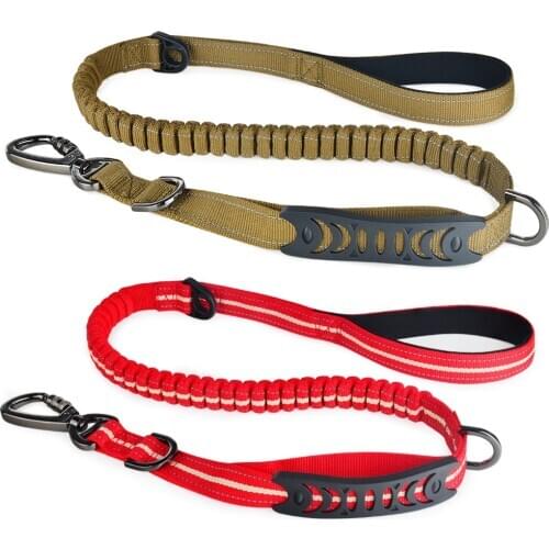 AiruiDog Extendable Nylon Long Dog Lead Leash Strong Heavy Duty Training Dual Handle Strong Dog Lead