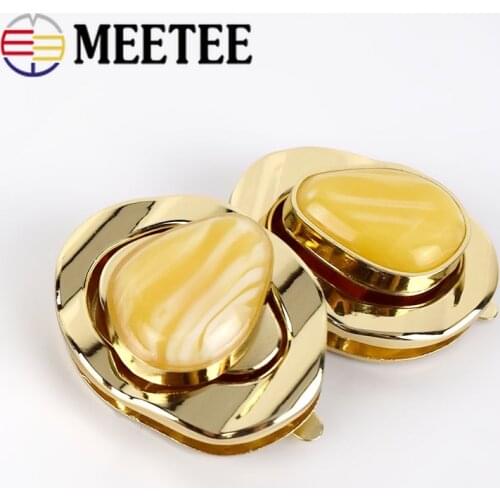 2/4pcs 45x36mm Metal Bag Snap Lock Handbag Clasps Closure Buckle DIY Purse Twist Turn Locks Bags Accessories Replacement Buckles