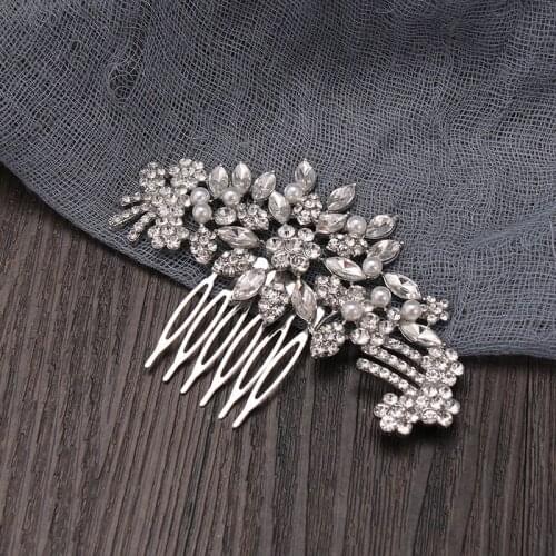 Pearl Rhinestone Small Hair Comb Hair Accessories For Women Elegant Women Hair Jewelry Wedding Accessories