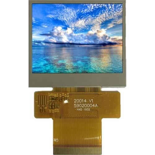 2.0 inch 320*240, ILI9342C, 8 /9/16/18 bit MCU SPI+RGB SPI interface TFT LCD in landscape mode IPS sunlight readable outdoor