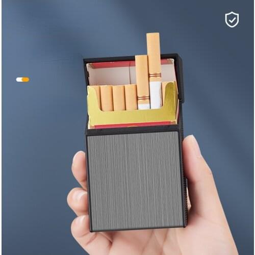 20 Pieces of Thick Cigarettes USB Rechargeable Cigarette Case Lighter Integrated Briquets Et Accessoires Fumeurs Gadgets for Men