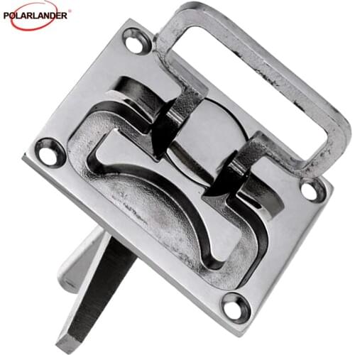 Anticorrosion Height Adjustable Turning Lock Lift 3.1'' x 2.4'' 316 Marine 80mm fixing holes Stainless Steel Boat