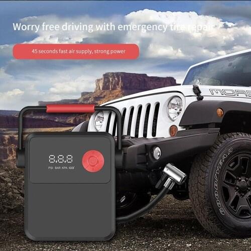Car Electric Air Pump Digital Display Car Air Pump Tire Automatic Inflation Compressor Pump Preset Pressure Car Pneumatic Tools
