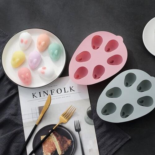 Free shipping 3D Bunny Microwave Oven Baking Diy Silicone Cake Mold Pudding Mold Handmade Soap Mold Chocolate Mold