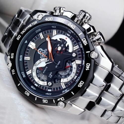 Luxury Brand Creative Mens Quartz Wristwatches Full Steel Design Date Waterproof Chronograph Sports Watches Relogio Masculino
