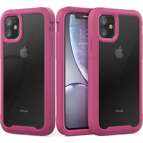 Military Shock Absorption Case For iPhone 12 11 Pro Max X XR XS XS Max Transparent PC+TPU Protective Case For iPhone 6S 7 8 Plus