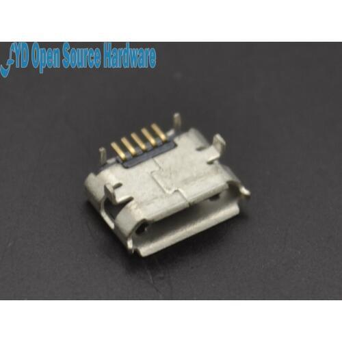 DIP) Copper MicroUSB Socket MK5P Microphone 5P MINIUSB Micro 5PIN 10PCS/LOT