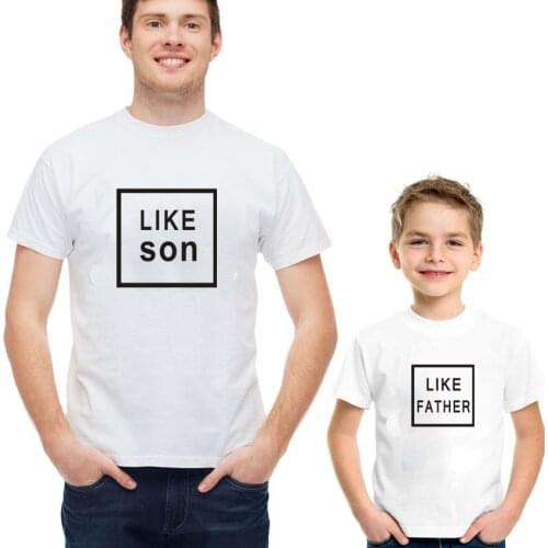 Family Look Like Son Like Father Dad and Me Tshirts Father and Son Clothes Family Matching Outfits Fathers Day Gift Baby Boy