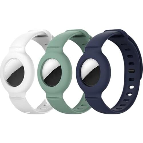 Perfect Style Anti-lost Watch Strap Style Protective Case Silicone Shell Cover Sleeve for Apple Airtag Tracker Accessories