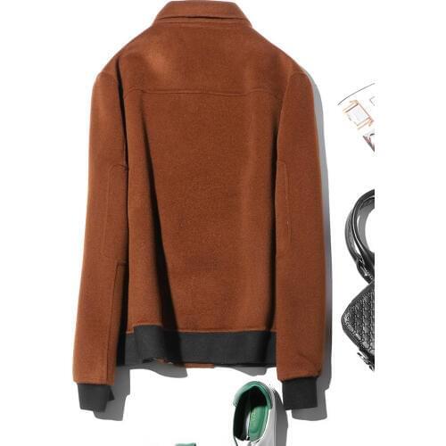 100%Wool Coat Men Short Double-sided Man Jacket British Spring Autumn Mens Coats and Jackets Overcoat LM18-1017 KJ1468