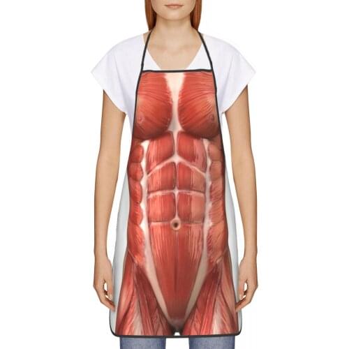Man Muscle Kitchen oil resistant wreath Powerlifting kitchen aprons women Man For House cleaning 72*52cm