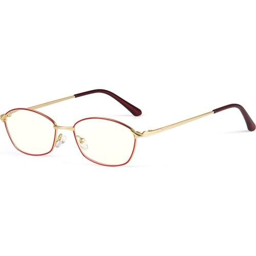 Anti Blue Light Reading Glasses Women Luxry Original brand design High Quality Oval Metal Frame Eyeglasses +1.0 1.5 2.0 2.5 3.0