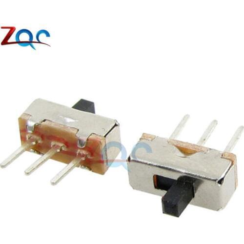 20PCS SS12D00G3 Slide Switch 2 Position SPDT 1P2T 3Pin PCB Panel Mini Vertical Toggle Switches For DIY Electronic Accessories