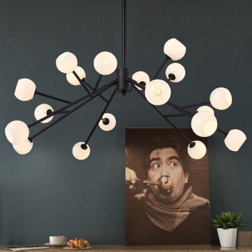 Hanging lamp luminaire iron living room LED pendant lights bedroom hanglamp luminaria pendente